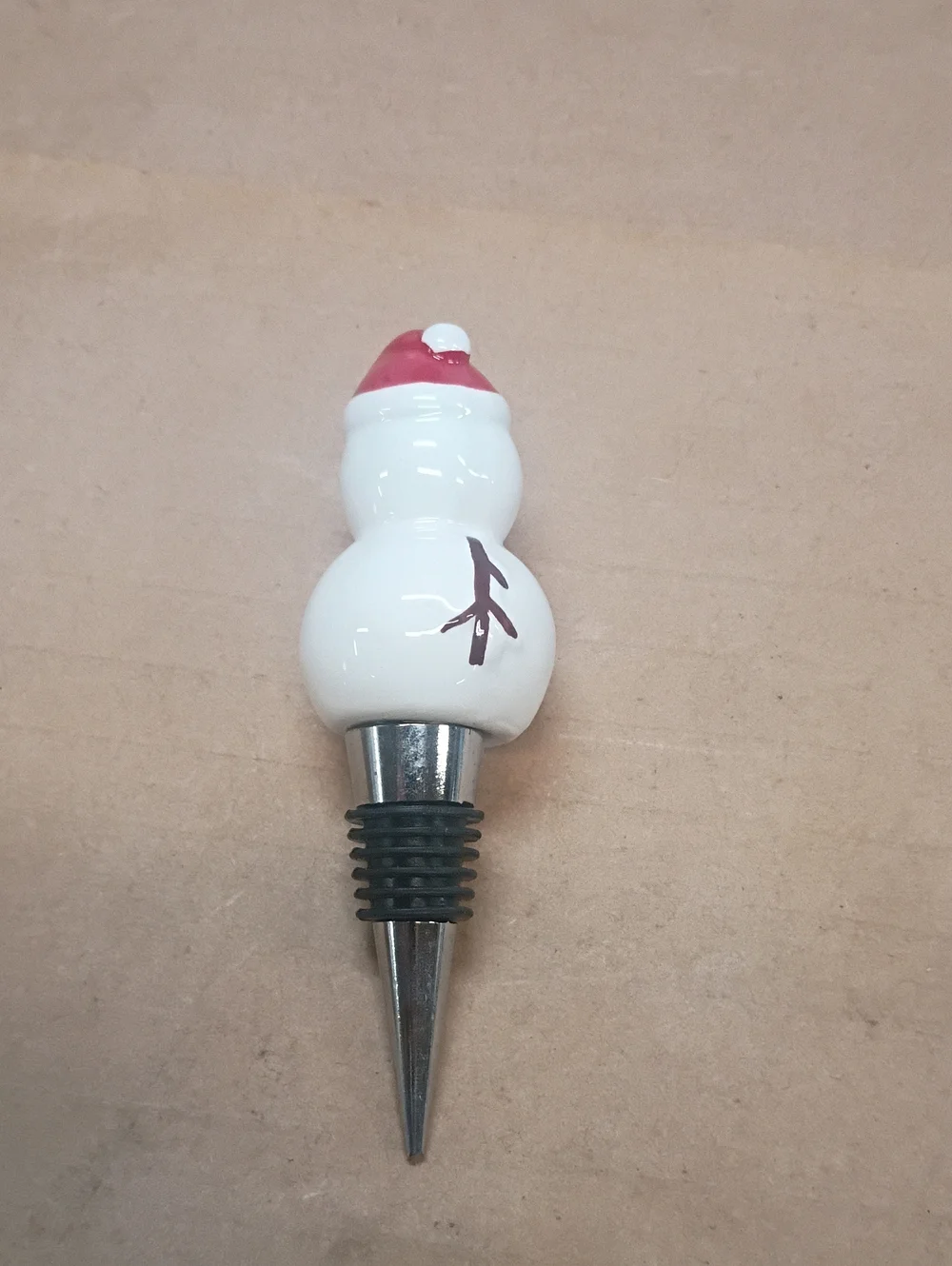 Snowman Wine Bottle Stopper